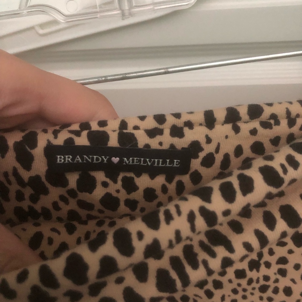 BRANDY MELVILLE CHEETAH TUBE TOP NEVER WORN